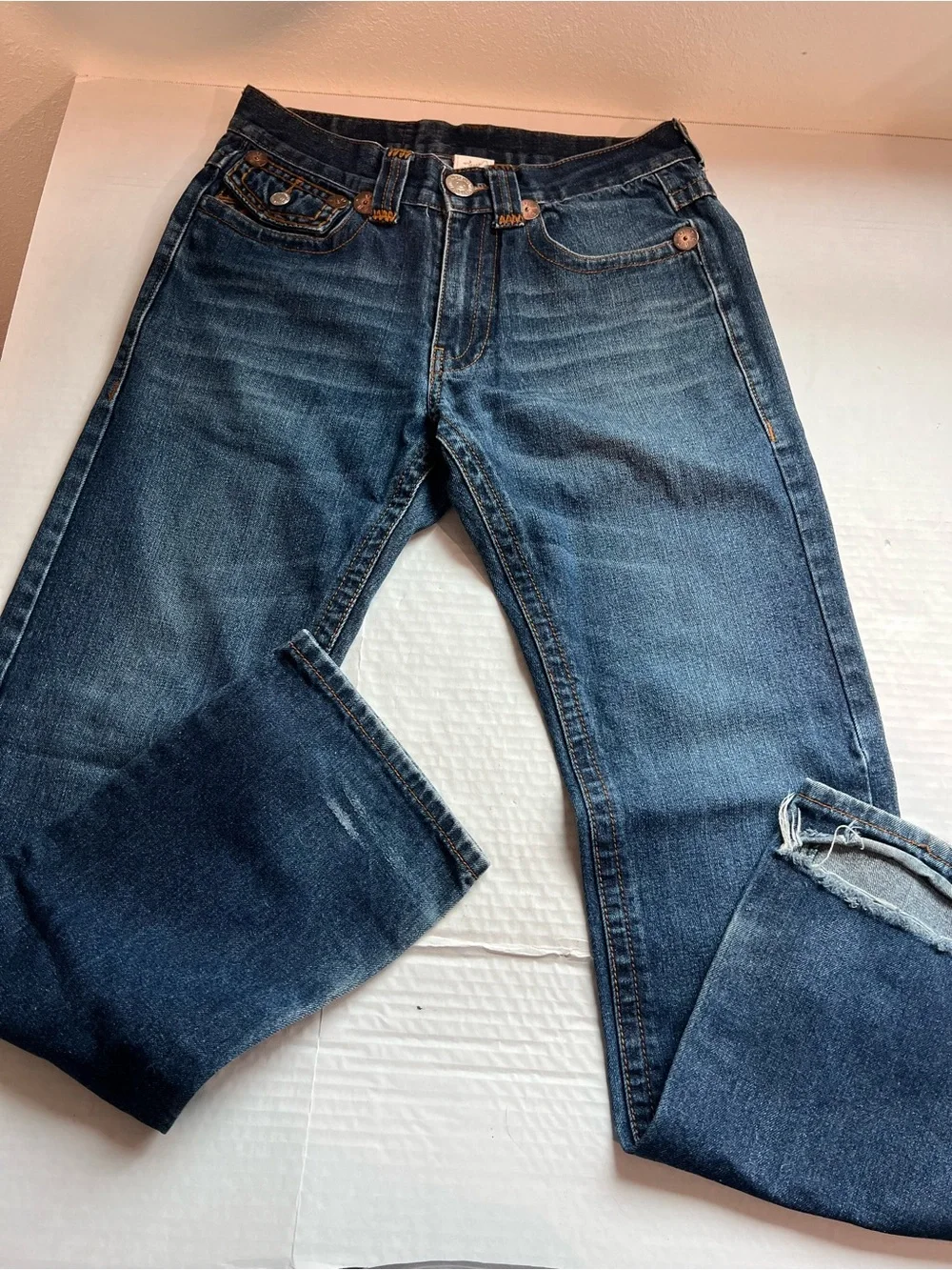 True Religion Joey Super T Bootcut Mens Jeans Size 30x33 Medium Wash USA